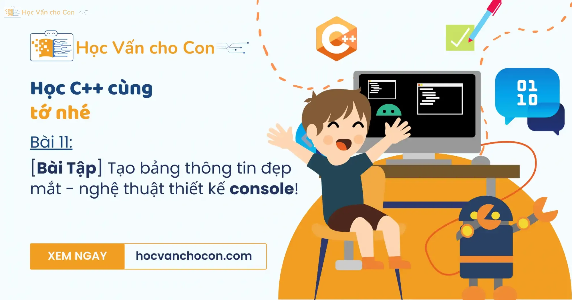 Bai 11 bai tap tao bang thong tin dep mat nghe thuat thiet ke console