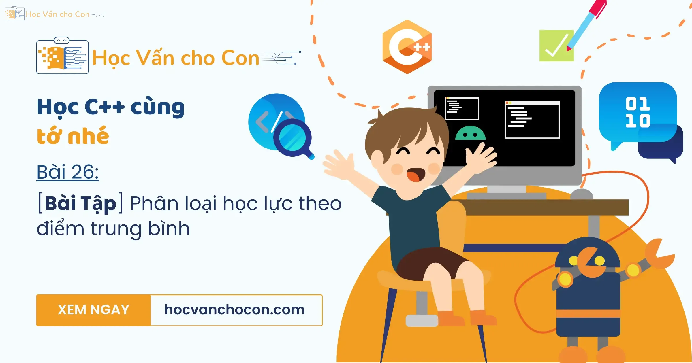 Bai 26 bai tap phan loai hoc luc theo diem trung binh